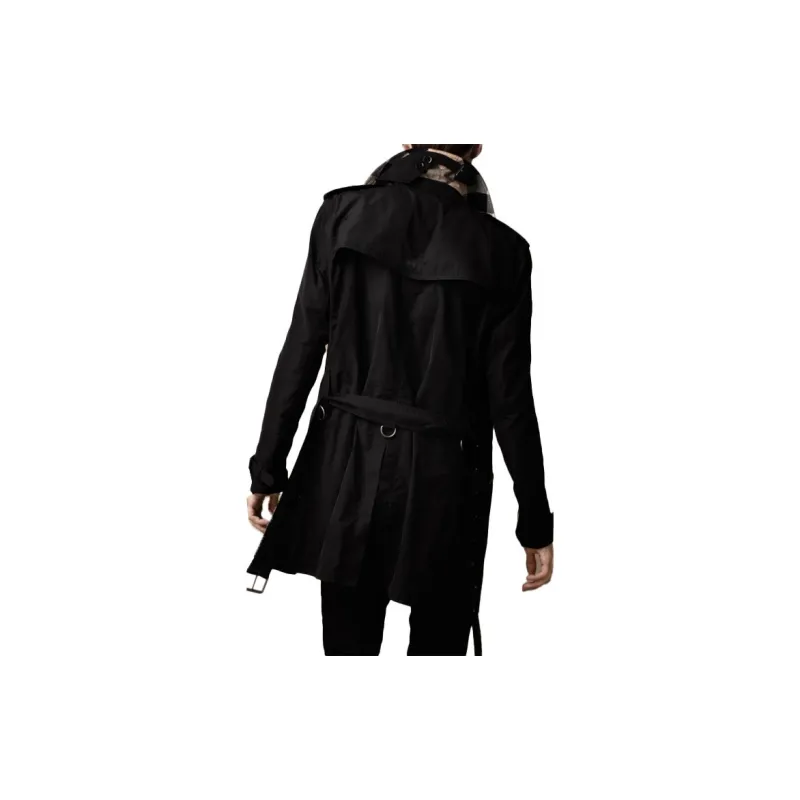 Burberry Trench Coat Men's Black-2