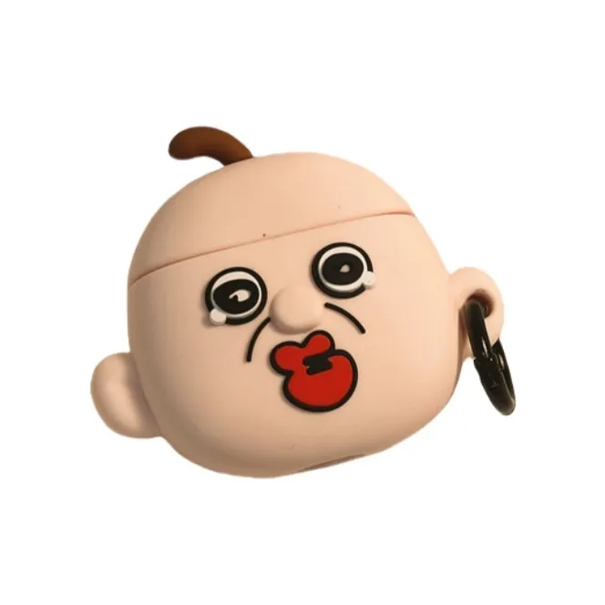 SHIBADU TPU Cartoon Influencer Bangbang Yu Zhi Protective Cover For Apple Wireless Bluetooth AirPods Headphone Cases-3