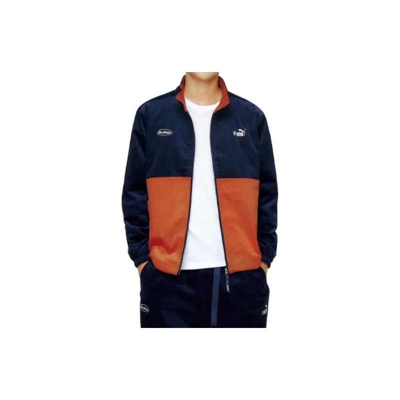 PUMA Jacket Men's Navy Blue Orange-4