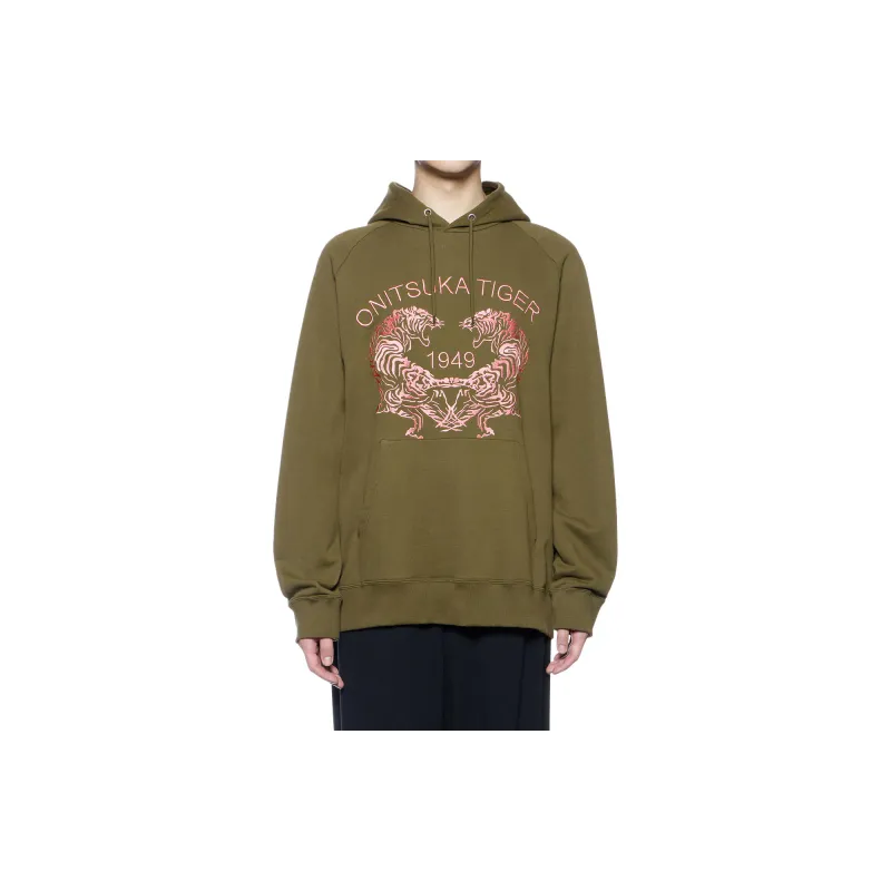 Onitsuka Tiger SWEAT HOODIE Sweatshirt Unisex Green-3