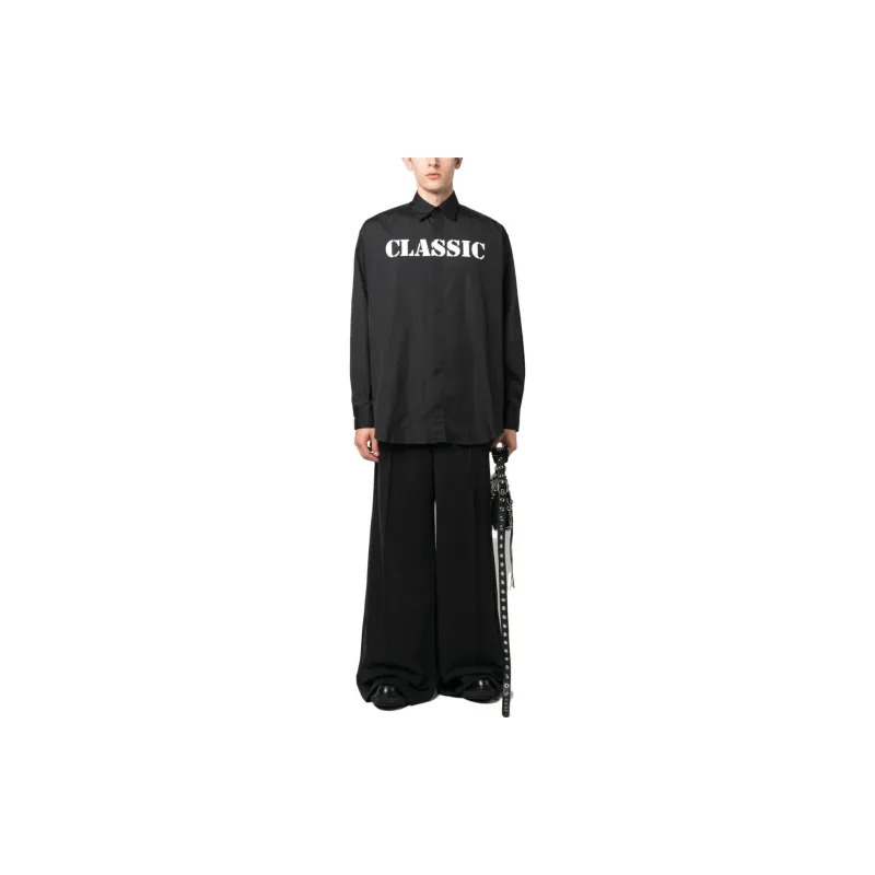 Vetements Wide Leg Molton Tailored Pants-1