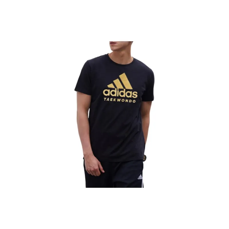 Adidas T Shirt Men's Black Gold-5