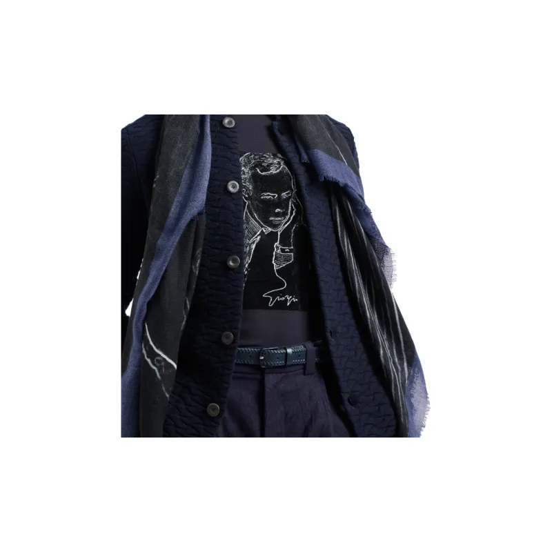 GIORGIO ARMANI Single breasted Knit Virgin wool Jacket-5