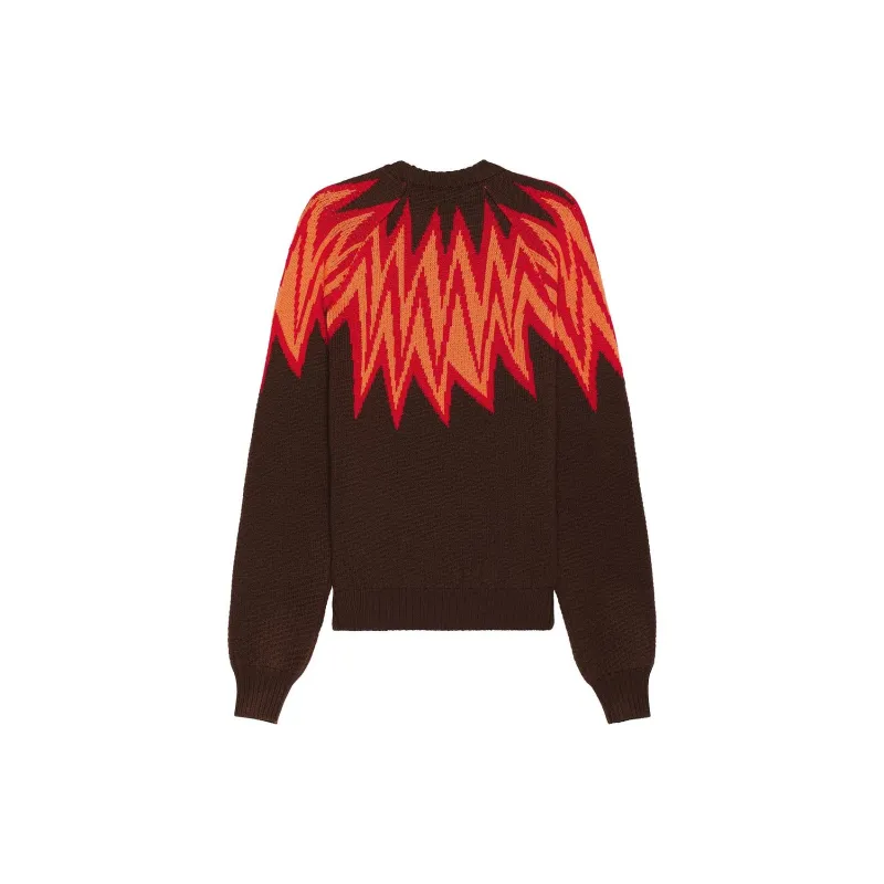 MARNI Fire Island Logo Roundneck Sweater-1