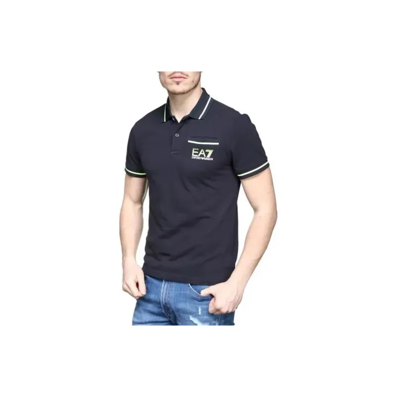 EMPORIO ARMANI EA7 Polo Shirts Men Navy-2