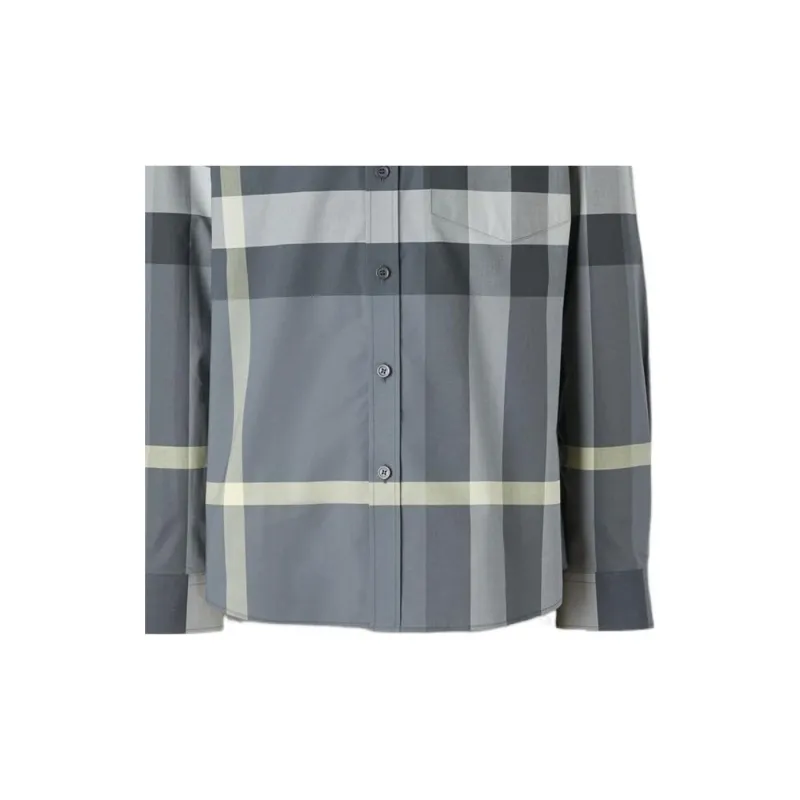 Burberry SS22 Shirt Men's Seal Gray Color-1