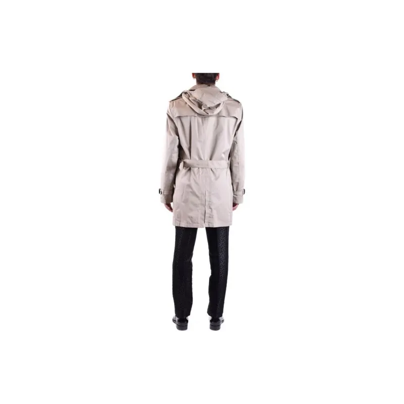 Burberry Trench Coat Men's Gray-4