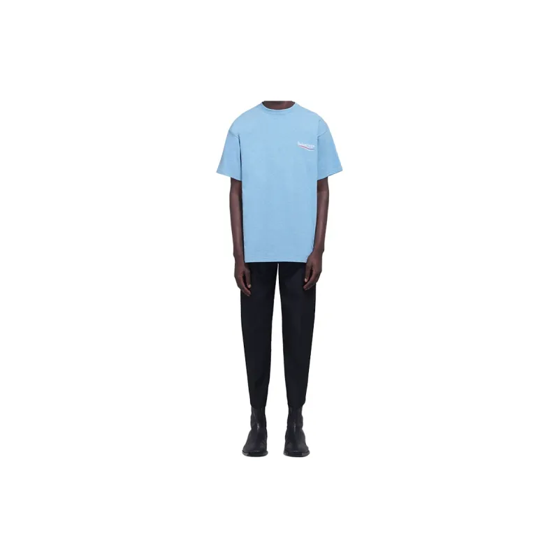 Balenciaga T Shirt Men's Carolina Blue-8