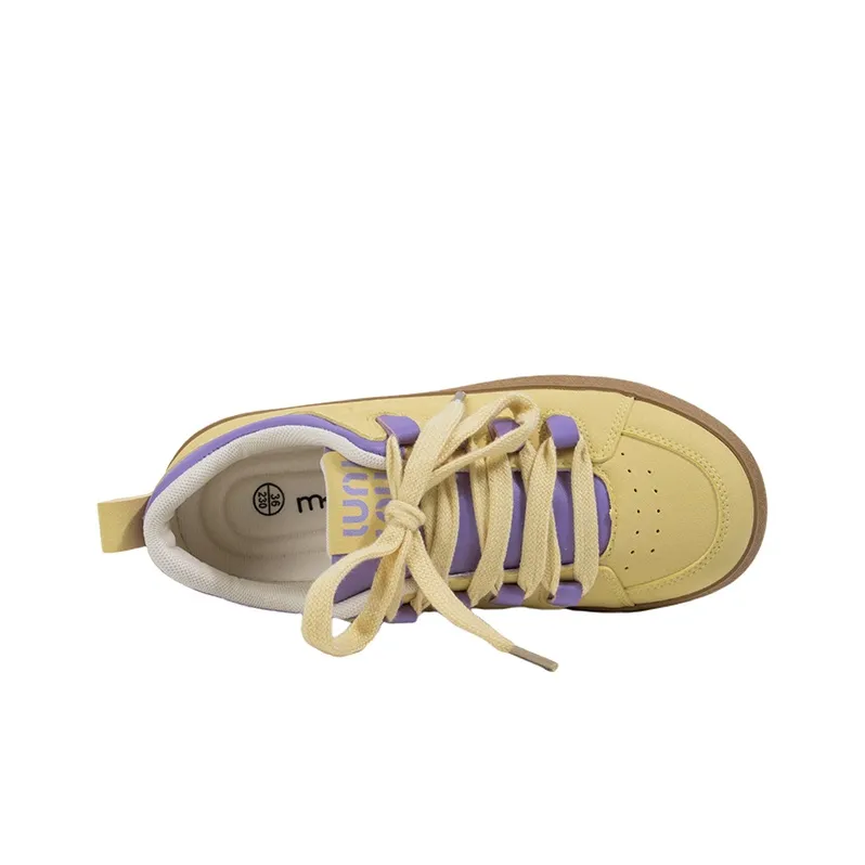 MINGKUANG Skateboard Shoes Women's Low Top Purple-3