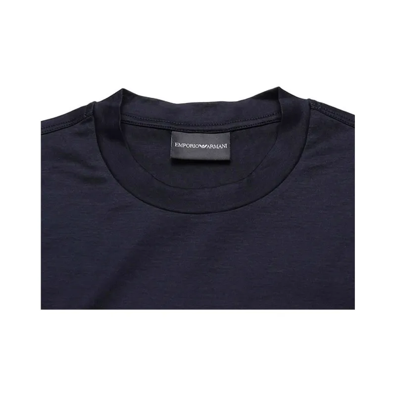 EMPORIO ARMANI T Shirts Men Marine Blue Orange Red-2