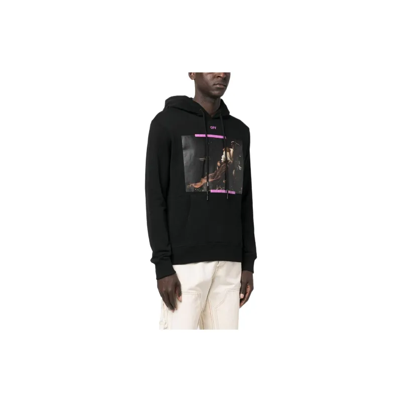 OFF WHITE Arrow Caravaggio St. Fran Slim Hoodie-3