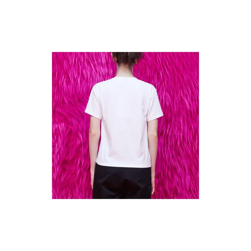 TCH T Shirts Unisex White With Blue Logo-3
