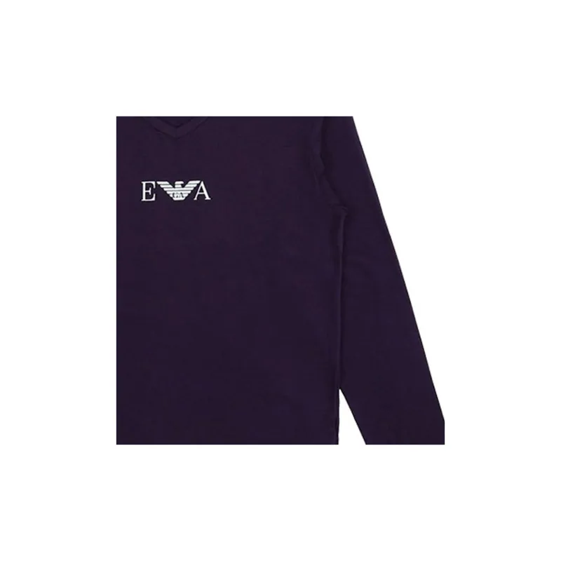 EMPORIO ARMANI T Shirts Men Purple-3