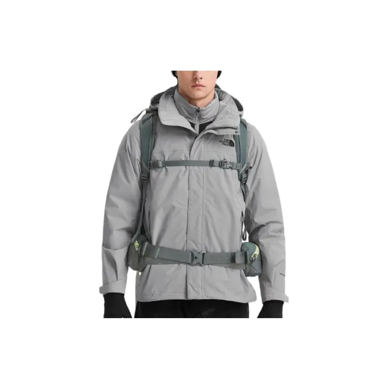 THE NORTH FACE Water Resistant Windproof Wear Resistant Warm Windbreaker Jacket Men's Gray-4