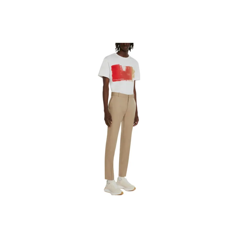 Alexander McQueen T Shirts Men White-3