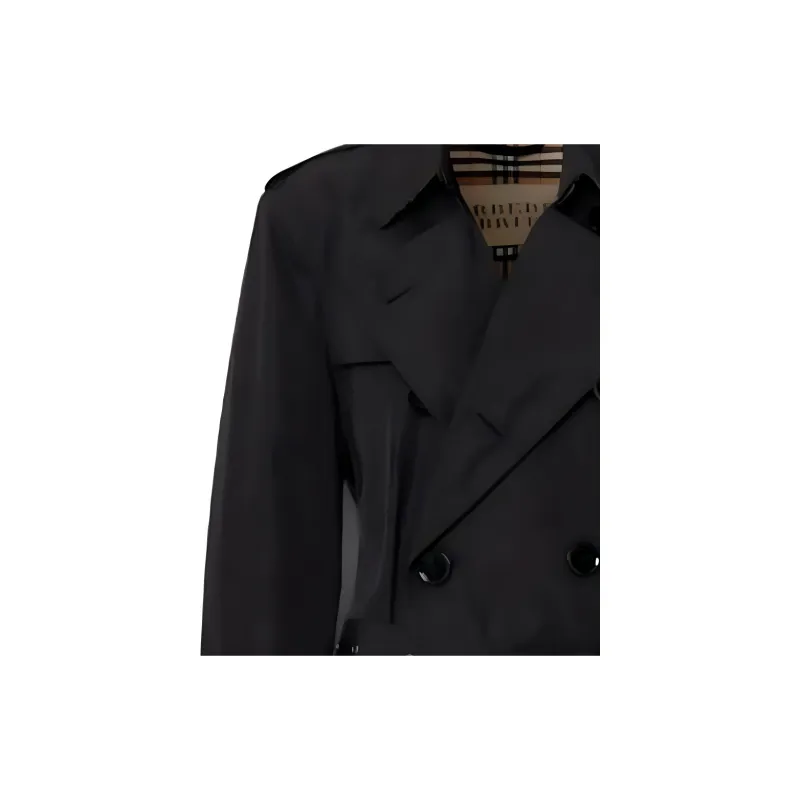 Burberry Trench Coat Men's Black-4