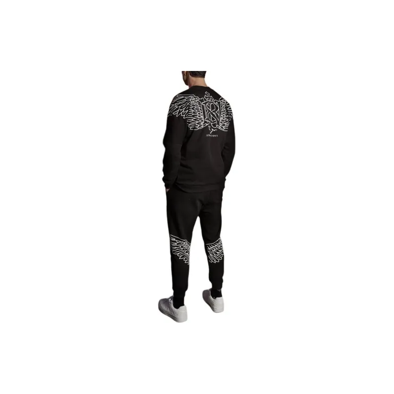 BUTNOT STREET COUTURE Felpa Stampa Ali Sweatshirt Men's Black-2