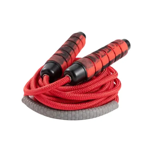 Baijia Fitness Training Non Countable Jump Ropes Teenagers Woven Rope, Foam Controller Red