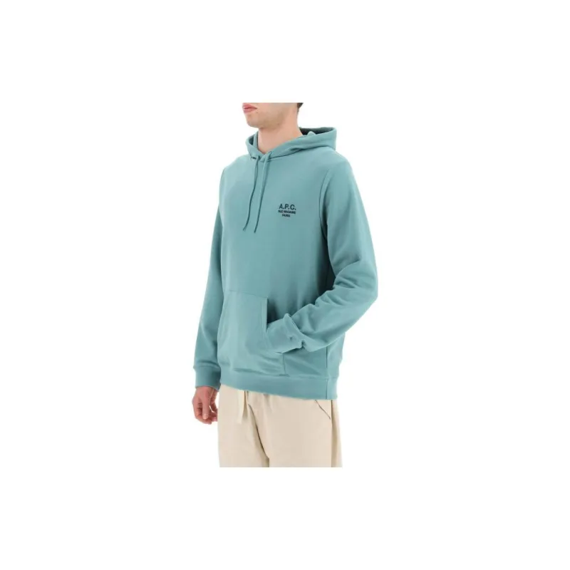 A.P.C Logo print Drawstring Hoodie-3