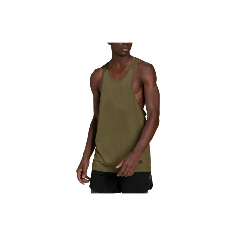 Adidas Tank Tops Men Olive Green-1