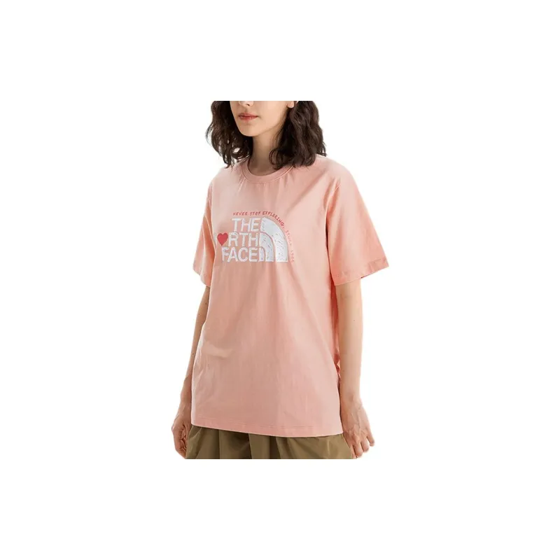 THE NORTH FACE Heart SS22 T Shirt Unisex Pink-1