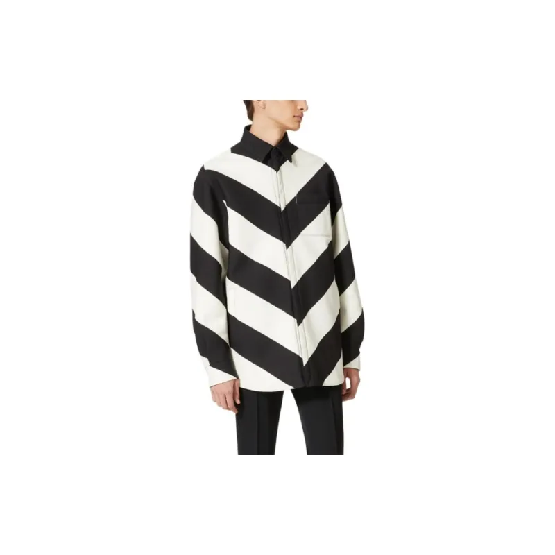 Valentino Jackets Men Ivory White/Black-3
