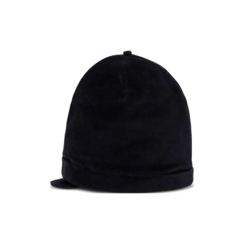 EMPORIO ARMANI Ears Detailed Logo Plaque Beanie-1