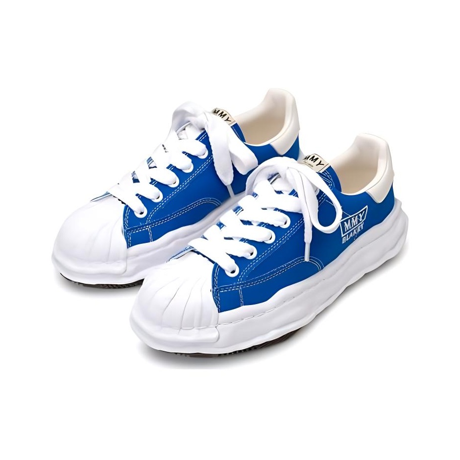 MIHARA YASUHIRO Blakey Og Sole Canvas Low Blue - POIZON