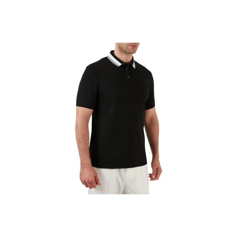 EMPORIO ARMANI Polo Shirts Men Black-3