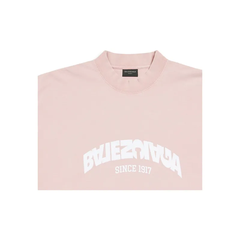 Balenciaga T Shirt Regular Fit Unisex Pink-5