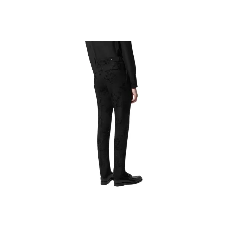 LOUIS VUITTON Monogram Wool Evening Pants-2