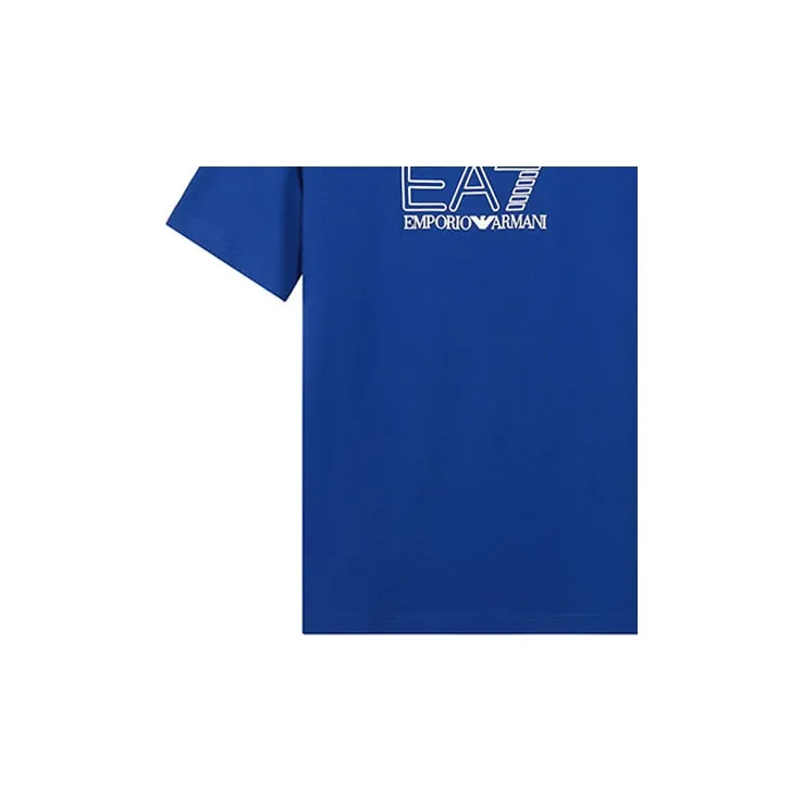 EMPORIO ARMANI EA7 T Shirts Men Royal Blue-5
