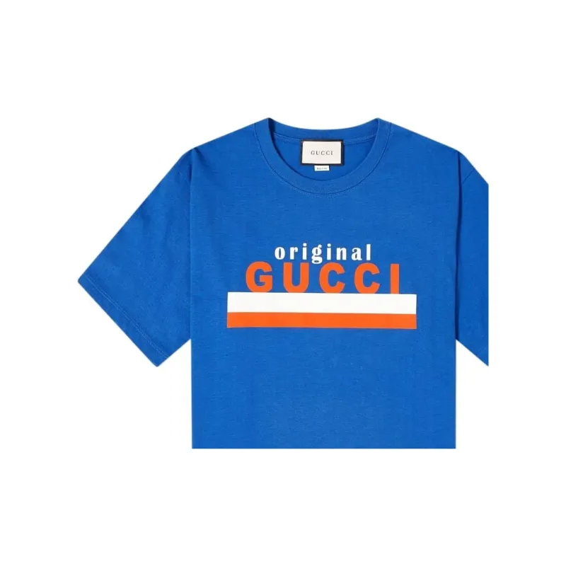 GUCCI T Shirts Men Blue-3