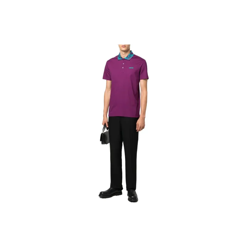 VERSACE Polo Shirts Men Purple-1