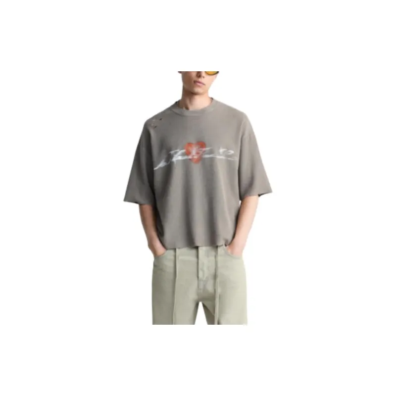 ZARA T Shirts Men Gray-2