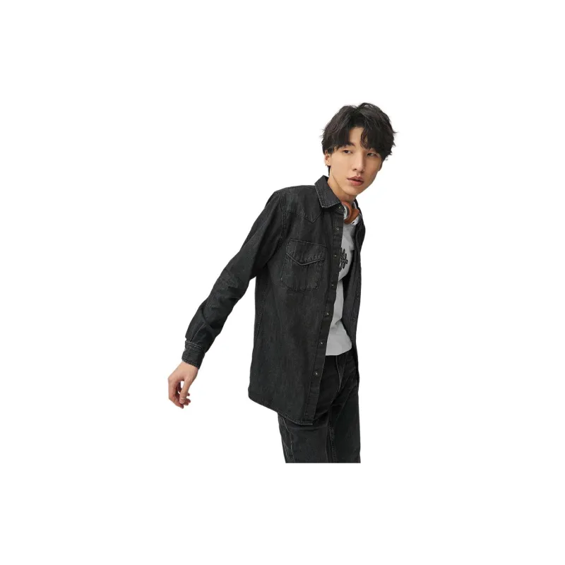 Lee Denim Jackets Men Black-2