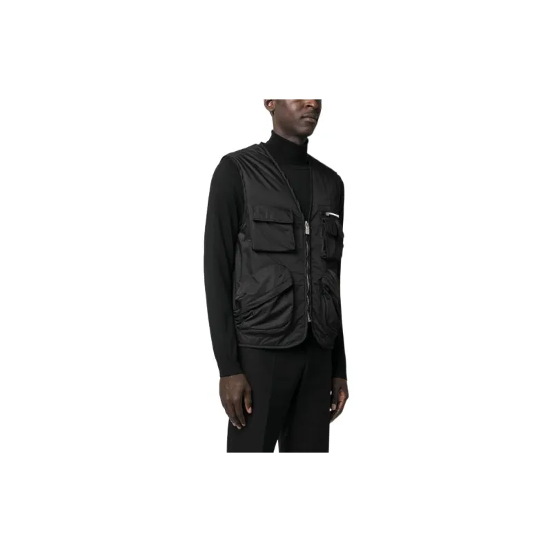 Givenchy Zip-Up Logo Embroidered Vest-4