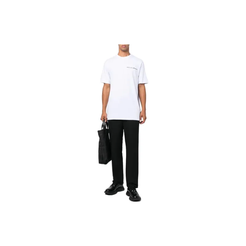 PHILIPP PLEIN Flocked Logo print T shirt-1