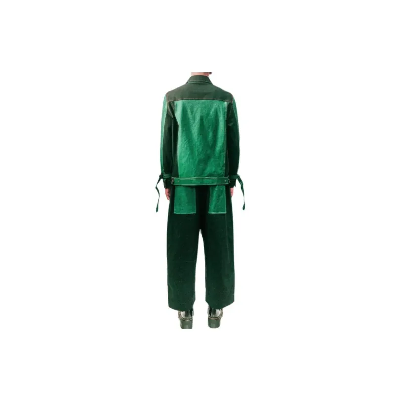 FRIED RICE Casual Pants Unisex Green-1