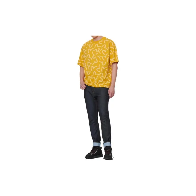 EVISU T Shirts Men Yellow-2