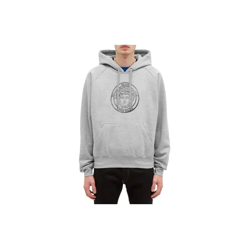 VERSACE Sweatshirts Men Gray-2