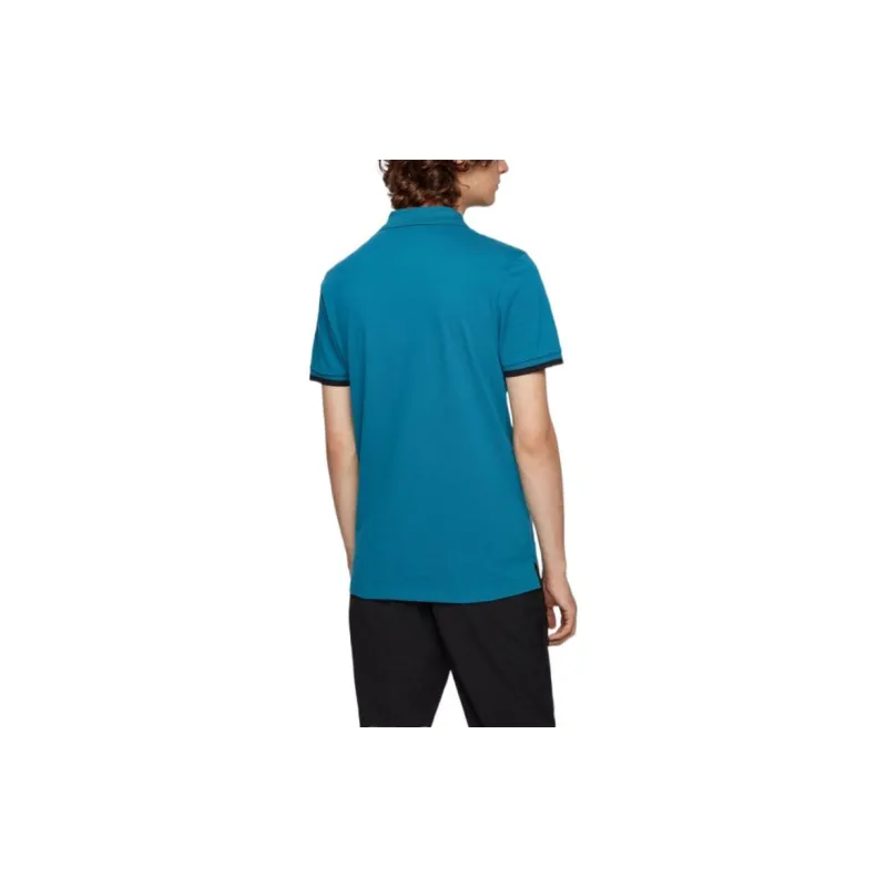 HUGO BOSS Polo Shirts Men Turquoise-3