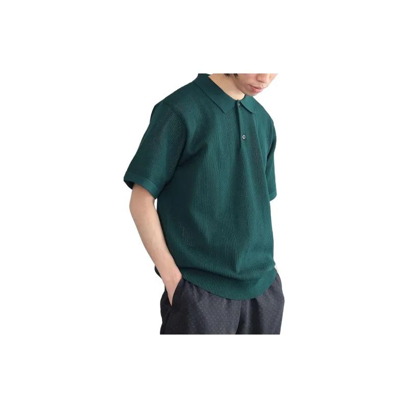 Beams Polo Shirts Men Dark Green-8