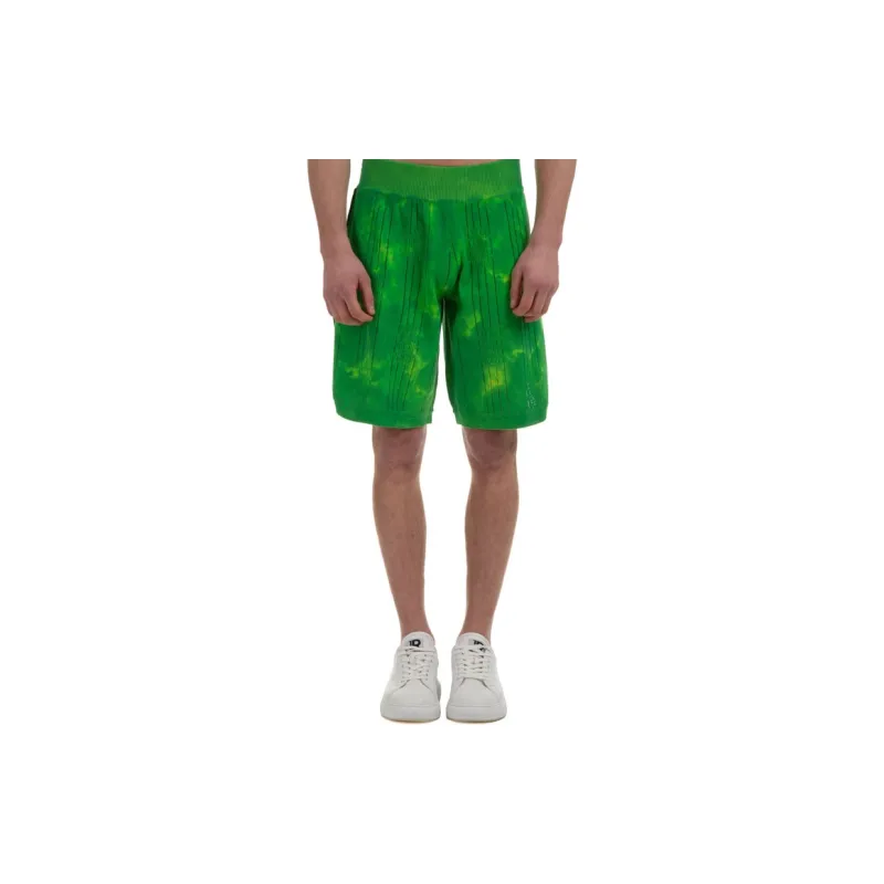GCDS Casual Shorts Men Green-6