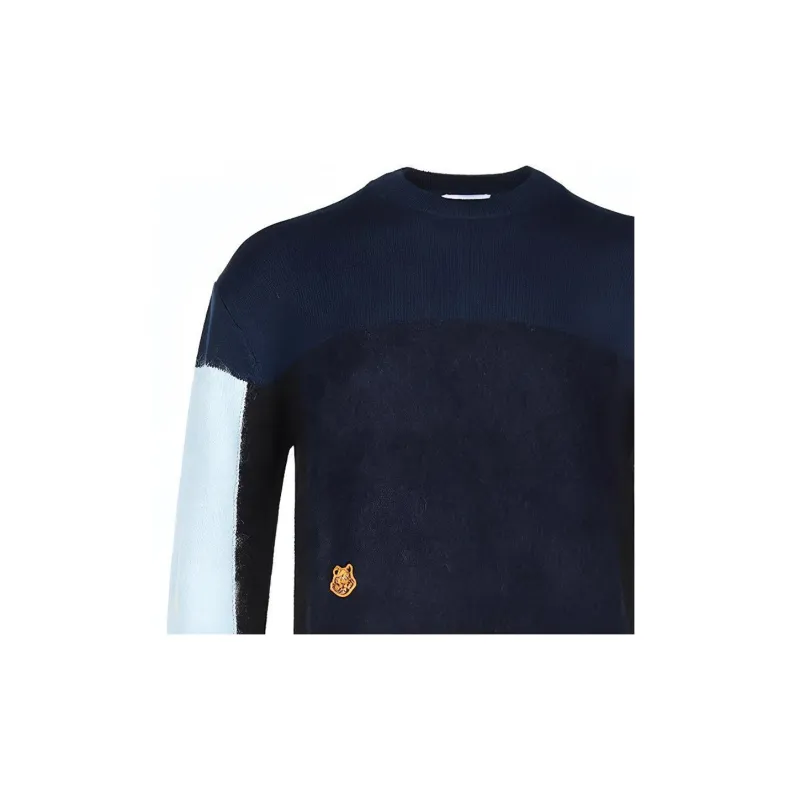 KENZO Knitwear Men's Navy Blue Multicolor-4