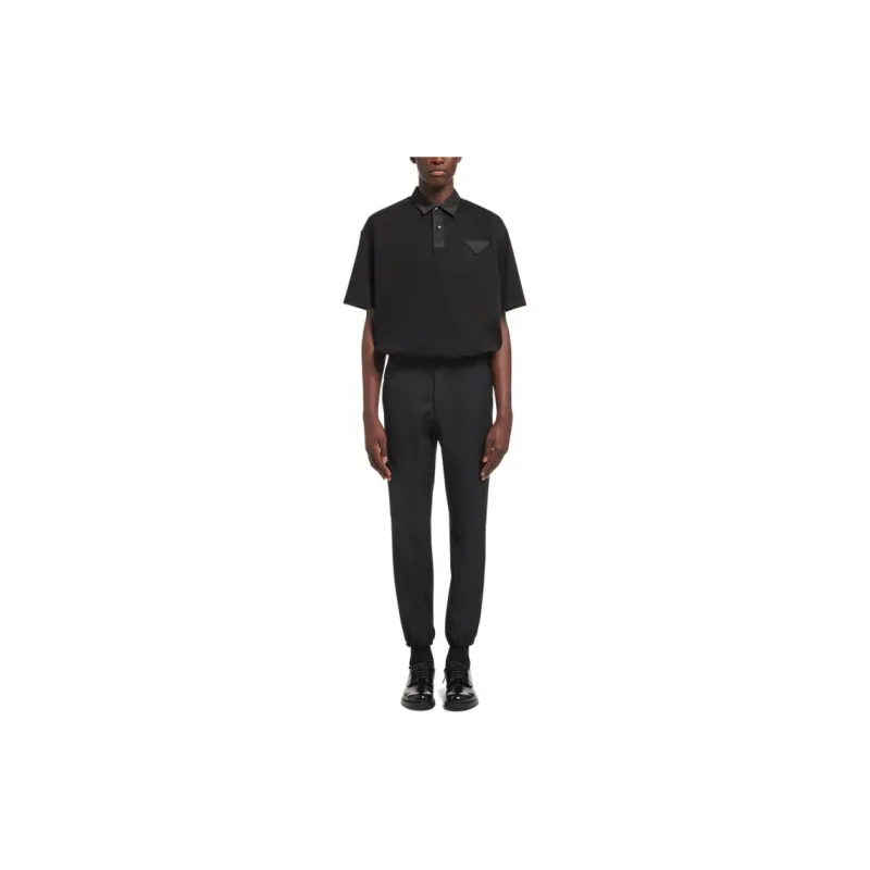 PRADA Knitted Sweatpants Men Black-1