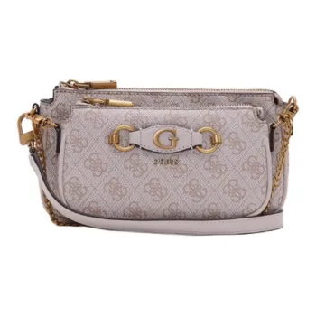 GUESS Artificial Leather Portable Crossbody Bag Shoulder Bag Medium Size Women's Light Pink