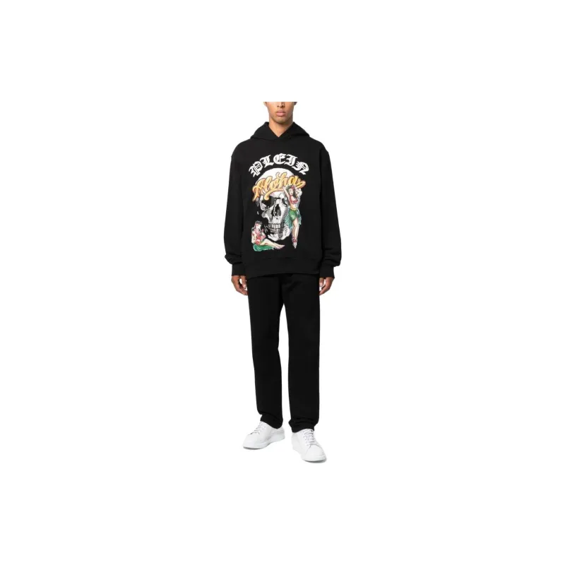 PHILIPP PLEIN Graphic print Pullover Hoodie-3