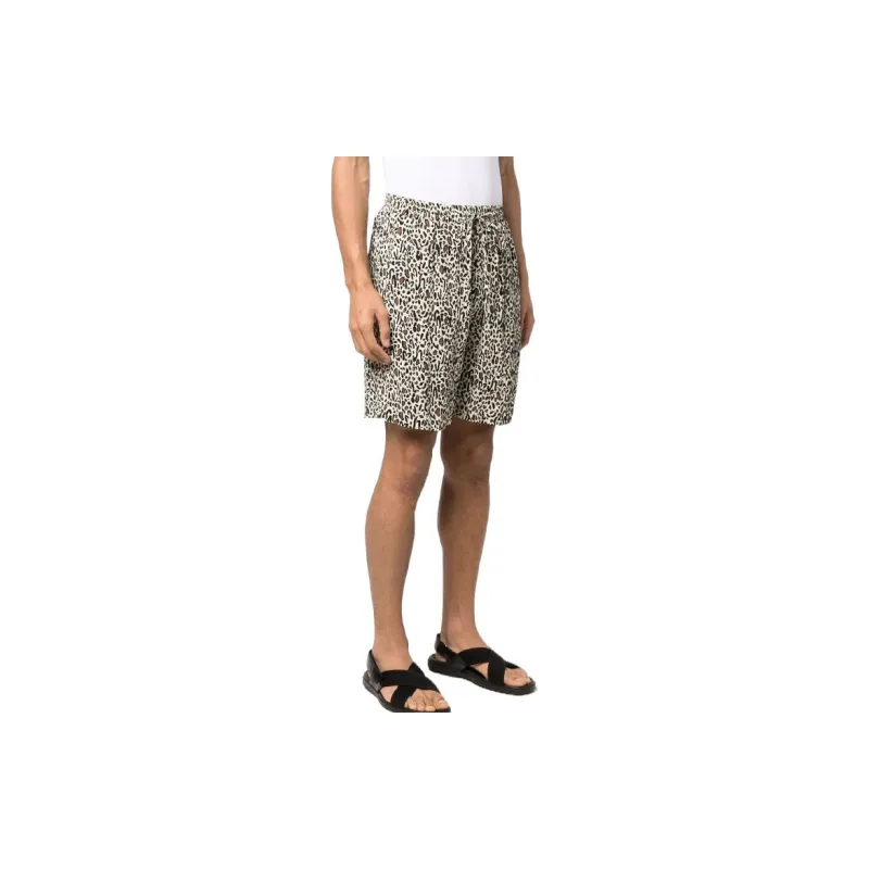 NANUSHKA Leopard Printed Drawstring Shorts-3