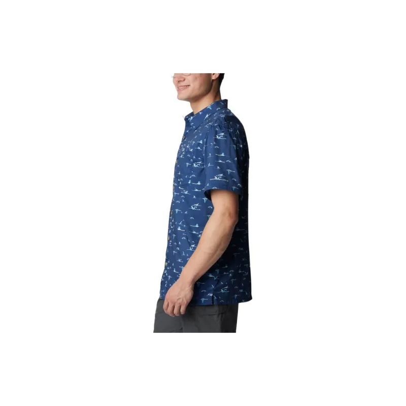 Columbia Shirts Men Royal Blue-2